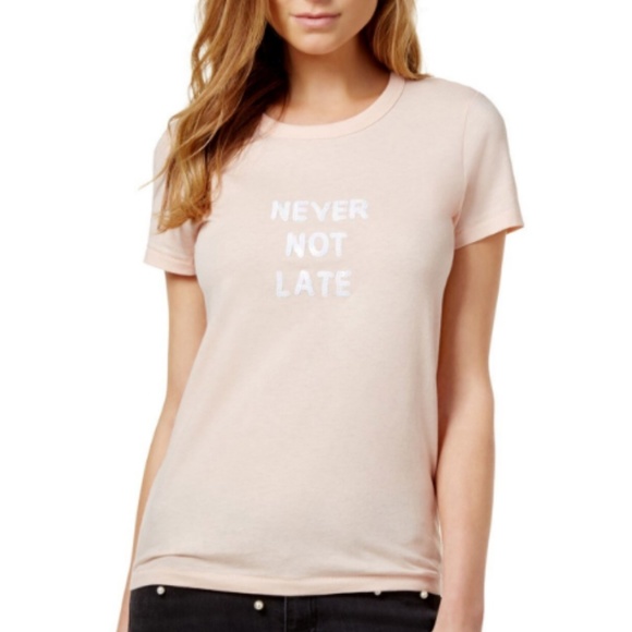 Bow & Drape Tops - Blush Pink Sequins Never Not Late Top